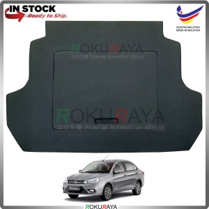 Proton Saga VVT (3rd Gen) 2016 Custom Fit 15mm Rear Bonnet Spare Tyre Tire Tayar Cover Back Hard Board Papan (Carpet Wrapped)